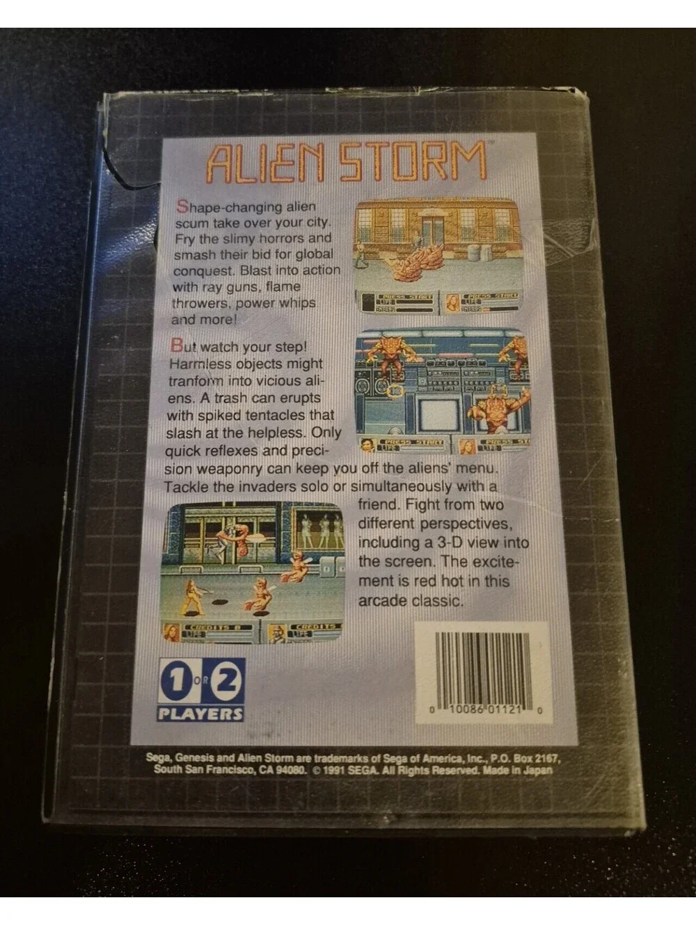 Alien Storm (Sega Genesis, 1991) Missing Manual, Tested